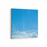Olla 15591K Gökyüzü Bulut Görseli  Kare Kanvas Tablo (Ölçü: 25X25)