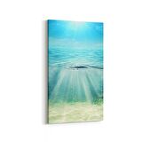 Olla 12938DD Deniz / Okyanus Görseli Dikey Dar Kanvas Tablo (Ölçü: 60X120)