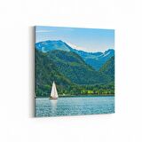 Olla 16567K Kumsal / Sahil Görseli Kare Kanvas Tablo (Ölçü: 25X25)