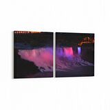 Olla 13545K2Y Doğa / Manzara Görseli Kare 2'li Yatay Kanvas Tablo (Ölçü: 145X70)