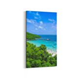 Olla 14381DD Doğa / Manzara Görseli Dikey Dar Kanvas Tablo (Ölçü: 40X80)