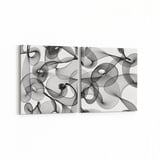 Olla 10175K2Y Abstract Görsel Kare 2'li Yatay Kanvas Tablo (Ölçü: 105X50)