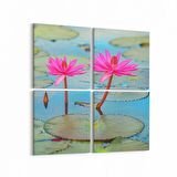 Olla 14410K4 Doğa / Manzara Görseli Kare 4'lü Kanvas Tablo (Ölçü: 65X65)