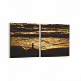 Olla 14378K2Y Doğa / Manzara Görseli Kare 2'li Yatay Kanvas Tablo (Ölçü: 65X30)