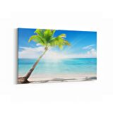 Olla 16522Y Kumsal / Sahil Görseli Yatay Kanvas Tablo (Ölçü: 120X80)