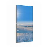 Olla 14040K2D Doğa / Manzara Görseli Kare 2'li Dikey Kanvas Tablo (Ölçü: 30X65)