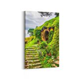 Olla 17973D Yapı Görseli Dikey Kanvas Tablo (Ölçü: 60X90)