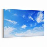 Olla 15442Y Gökyüzü Bulut Görseli  Yatay Kanvas Tablo (Ölçü: 90X60)
