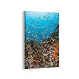Olla 12137D Akvaryum / Balık Görseli Dikey Kanvas Tablo (Ölçü: 60X90)