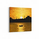 Olla 18005K4 Yapı Görseli Kare 4'lü Kanvas Tablo (Ölçü: 145X145)