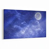 Olla 14748Y Gece Gökyüzü Görseli Yatay Kanvas Tablo (Ölçü: 150X100)
