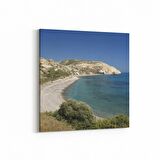 Olla 16508K Kumsal / Sahil Görseli Kare Kanvas Tablo (Ölçü: 25X25)