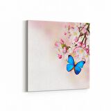 Olla 11711K Orkide Çiçek Görseli Kare Kanvas Tablo (Ölçü: 25X25)