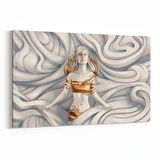 Olla 10009Y 3 Boyut Görsel Yatay Kanvas Tablo (Ölçü: 150X100)