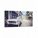 Olla 12277K2Y Araç Görseli Kare 2'li Yatay Kanvas Tablo (Ölçü: 65X30)