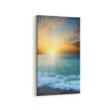 Olla 16130DD Günbatımı Görseli Dikey Dar Kanvas Tablo (Ölçü: 40X80)