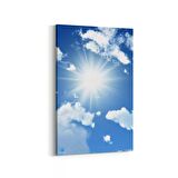 Olla 15475D Gökyüzü Bulut Görseli  Dikey Kanvas Tablo (Ölçü: 100X150)