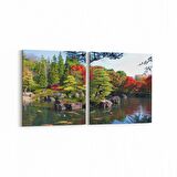 Olla 14604K2Y Doğa / Manzara Görseli Kare 2'li Yatay Kanvas Tablo (Ölçü: 105X50)