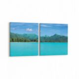 Olla 14200K2Y Doğa / Manzara Görseli Kare 2'li Yatay Kanvas Tablo (Ölçü: 145X70)