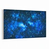 Olla 14809Y Gece Gökyüzü Görseli Yatay Kanvas Tablo (Ölçü: 70X50)