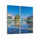 Olla 13163K4 Doğa / Manzara Görseli Kare 4'lü Kanvas Tablo (Ölçü: 125X125)