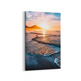 Olla 16101D Günbatımı Görseli Dikey Kanvas Tablo (Ölçü: 100X150)