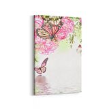 Olla 11698D Orkide Çiçek Görseli Dikey Kanvas Tablo (Ölçü: 70X105)