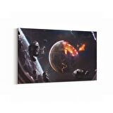 Olla 17688Y Uzay Görseli Yatay Kanvas Tablo (Ölçü: 70X50)