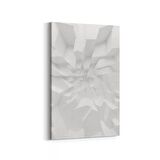 Olla 10454D Beyaz Kabartma Görseli Dikey Kanvas Tablo (Ölçü: 60X90)