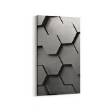 Olla 10026DD Abstract 3 Boyut Görsel Dikey Dar Kanvas Tablo (Ölçü: 60X120)