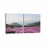 Olla 14397K2Y Doğa / Manzara Görseli Kare 2'li Yatay Kanvas Tablo (Ölçü: 125X60)