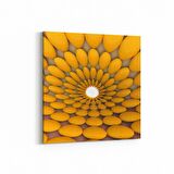 Olla 10221K Abstract Girdap Görsel Kare Kanvas Tablo (Ölçü: 25X25)