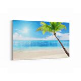 Olla 16572Y Kumsal / Sahil Görseli Yatay Kanvas Tablo (Ölçü: 45X30)