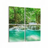 Olla 14184K4 Doğa / Manzara Görseli Kare 4'lü Kanvas Tablo (Ölçü: 145X145)