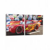 Olla 12815K2Y Çocuk Odası Görseli 2'li Yatay Kanvas Tablo (Ölçü: 125X60)