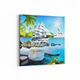 Olla 13642K Doğa / Manzara Görseli Kare Kanvas Tablo (Ölçü: 30X30)