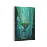 Olla 14083D Doğa / Manzara Görseli Dikey Kanvas Tablo (Ölçü: 60X90)