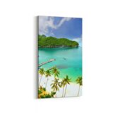 Olla 14022DD Doğa / Manzara Görseli Dikey Dar Kanvas Tablo (Ölçü: 30X60)