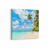 Olla 16520K Kumsal / Sahil Görseli Kare Kanvas Tablo (Ölçü: 60X60)