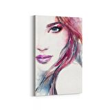 Olla 16326D Kuaför / Berber Görseli Dikey Kanvas Tablo (Ölçü: 70X105)