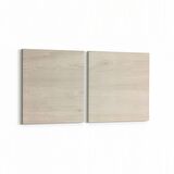 Olla 12040K2Y Ahşap Desen Görseli Kare 2'li Yatay Kanvas Tablo (Ölçü: 65X30)