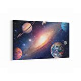 Olla 17650Y Uzay Görseli Yatay Kanvas Tablo (Ölçü: 150X100)