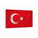Olla 17542Y Türk Bayrağı Görseli Yatay Kanvas Tablo (Ölçü: 30X20)