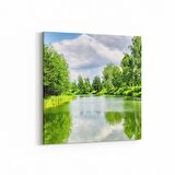 Olla 14446K Doğa / Manzara Görseli Kare Kanvas Tablo (Ölçü: 25X25)