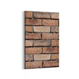 Olla 17418D Taş / Tuğla Görseli Dikey Kanvas Tablo (Ölçü: 80X120)