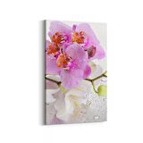 Olla 11658D Orkide Çiçek Görseli Dikey Kanvas Tablo (Ölçü: 20X30)
