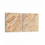 Olla 16720K2Y Mermer Desen Görsel Kare 2'li Yatay Kanvas Tablo (Ölçü: 85X40)