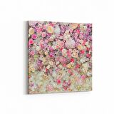 Olla 11583K Çiçek Görseli Kare Kanvas Tablo (Ölçü: 25X25)