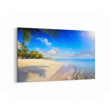 Olla 16534Y Kumsal / Sahil Görseli Yatay Kanvas Tablo (Ölçü: 120X80)