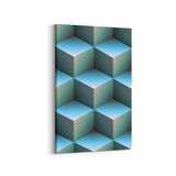 Olla 14946D Geometrik Desen Görseli Dikey Kanvas Tablo (Ölçü: 100X150)